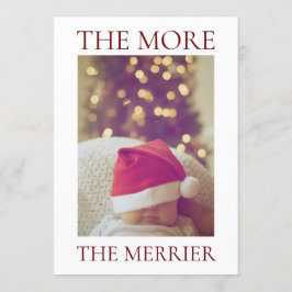 Weihnachts-Baby-Ankündigung Einladung