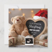 Weihnachts-Baby-Ankündigung Social Media Einladung (Vorderseite)