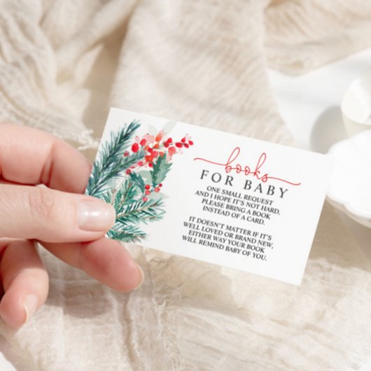 Weihnachts-Baby-Duschbuch für Babybriefe Begleitkarte