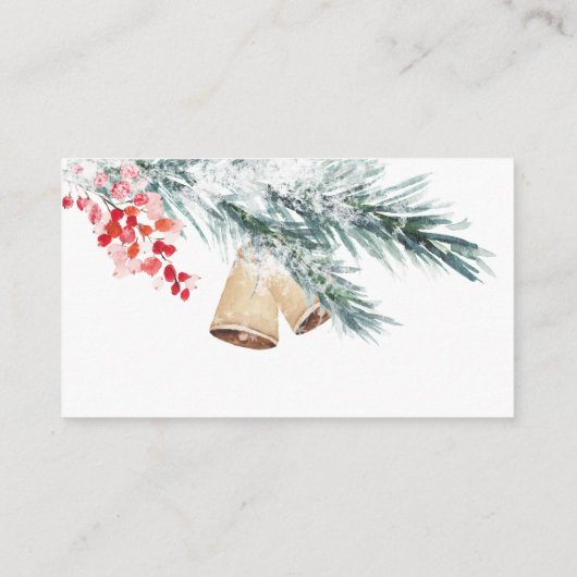 Weihnachts-Baby-Duschbuch für Babybriefe Begleitkarte (Rückseite)