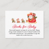 Weihnachts-Baby-Duschbuchanfrage Begleitkarte (Vorderseite)