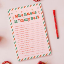 Weihnachts-Baby-Dusche, die Mommy Best Game kennt