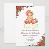 Weihnachts-Baby-Dusche Es ist eine Einladung für M (Vorne/Hinten)