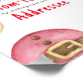 Weihnachts-Baby-Dusche Mama zu erreichen Poster (Ecke)