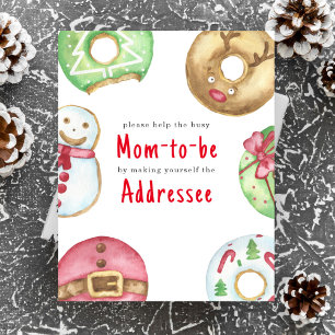 Weihnachts-Baby-Dusche Mama zu erreichen Poster