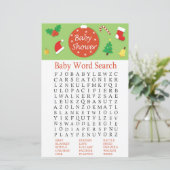 Weihnachts-Baby-Dusche Word Suchspiel (Stehend Vorderseite)