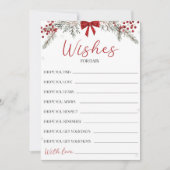 Weihnachts-Baby-Dusche wünscht Babykarte Einladung (Vorderseite)