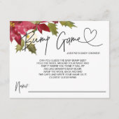 Weihnachts-Baby-Duschgel-Spiel Baby Bump Guess Kar Begleitkarte (Vorderseite)