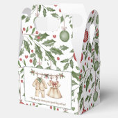 Weihnachts-Baby-Duschgeschlecht enthüllt Gunst-Box Geschenkschachtel (Geöffnet)