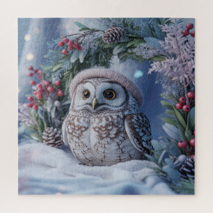 Weihnachts-Baby-Eule-Puzzle Puzzle