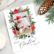Weihnachts-Baby-Foto Frame-Weihnachtskarte