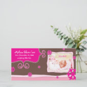 Weihnachts-Baby-Fotokarte Ankündigung (Stehend Vorderseite)