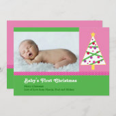 Weihnachts-Baby-Fotokarte Feiertagskarte (Vorne/Hinten)