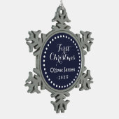 Weihnachts-Baby-Keepake-Holiday-Ornament Schneeflocken Zinn-Ornament (Links)