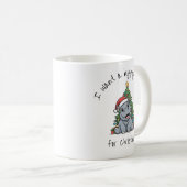 Weihnachts-Baby-Nilpferd-Tasse Kaffeetasse (VorderseiteRechts)