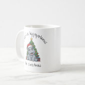 Weihnachts-Baby-Nilpferd-Tasse Kaffeetasse (Vorderseite Links)