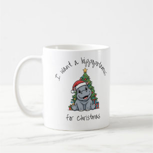 Weihnachts-Baby-Nilpferd-Tasse Kaffeetasse