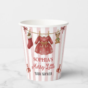 Weihnachts-Baby-Party Pappbecher