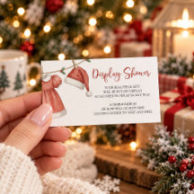 Weihnachts-Baby-Shower-Display-Shower-Einlegekarte