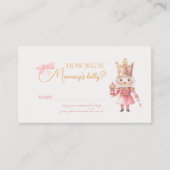 Weihnachts-Baby-Shower Nutcracker wie groß ist Mam Begleitkarte (Vorderseite)