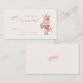 Weihnachts-Baby-Shower Nutcracker wie groß ist Mam Begleitkarte