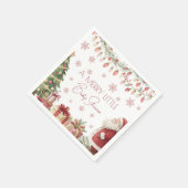 Weihnachts-Baby-Shower-Serviette Serviette (Ecke)