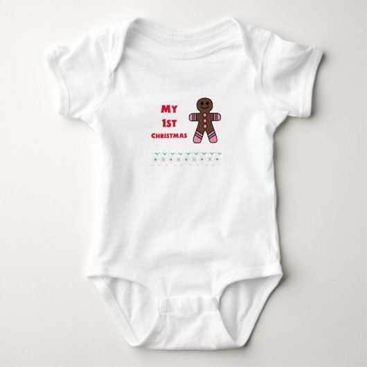 Weihnachts-Baby-T-Shirt Baby Strampler (Vorderseite)