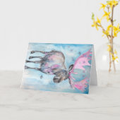 Weihnachts Baby Tiere Elche Urlaub Grußkarte Karte (Gelbe Blume)