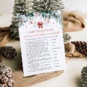 Weihnachts-Baby-Traditionen rund um das Weltspiel Einladung