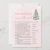 Weihnachts-Baby-Traditionen rund um das Weltspiel Einladung (Vorderseite)