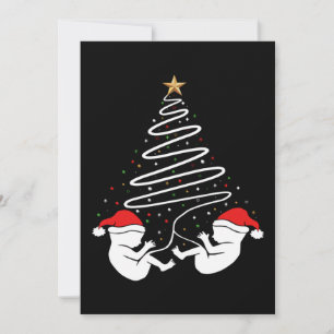 Weihnachts-Baby-Zwillinge Xmas Schwangerschaftsank Feiertagskarte