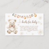 Weihnachts-Babybücher Begleitkarte (Vorderseite)