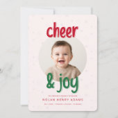 Weihnachts-Babygelübde-Ankündigung Feiertagskarte (Vorderseite)