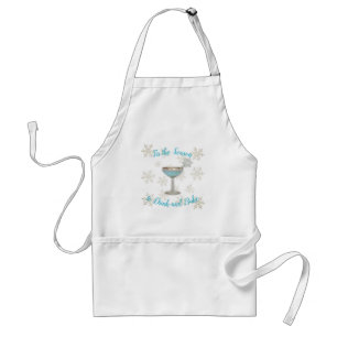 Weihnachts-Back- Apron-Spruch Trinken und Backen Schürze