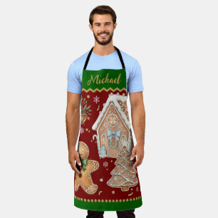 Weihnachts-Backapresse, Haus, G gingerbread Mann Schürze