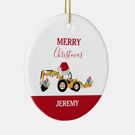 Weihnachts-Backhofbau Truck Custom Keramik Ornament (Rechts)