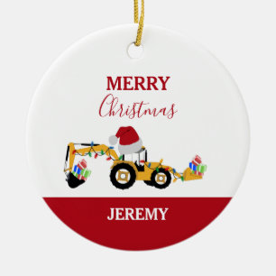 Weihnachts-Backhofbau Truck Custom Keramik Ornament