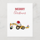 Weihnachts-Backhofsbauwagen Feiertagspostkarte (Vorderseite)