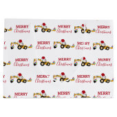 Weihnachts-Backhofsbauwagen Große Geschenktüte (Rückseite)