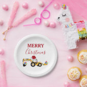 Weihnachts-Backhofsbauwagen Pappteller (Party)