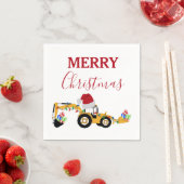 Weihnachts-Backhofsbauwagen Serviette (Beispiel)