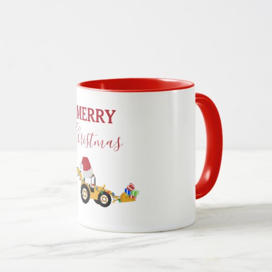 Weihnachts-Backhofsbauwagen Tasse (VorderseiteRechts)