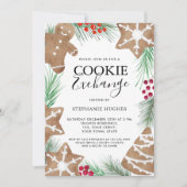Weihnachts-Backparty zum Cookie-Tausch Einladung (Vorderseite)
