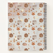 Weihnachts-Backrezepte Notebook Notizblock (Rückseite)