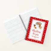 Weihnachts Backrezepte Weihnachtskuchen Notizblock (Innenseite)