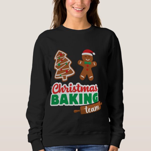 Weihnachts Backteam frohe Weihnachten Weihnachten Sweatshirt (Vorderseite)
