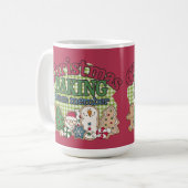 Weihnachts-Backteam-Mitglied Kaffee-Tasse Kaffeetasse (Vorderseite Links)