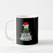 Weihnachts-Badminton-Geschenk-Weihnachtsmannmütze Kaffeetasse (Links)
