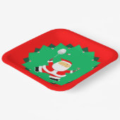 Weihnachts-Badminton Pappteller (Gewinkelt)