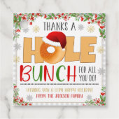 Weihnachts-Bagel-Geschenk-Tag Geschenkanhänger (Vorderseite)